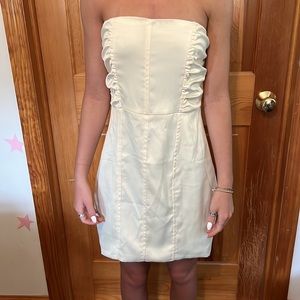 Peppermayo Valetta corset dress, strapless, ivory size 4